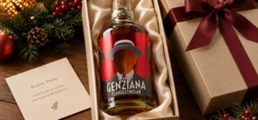 Regali Natale aziendali enogastronomici: mini liquori alla genziana